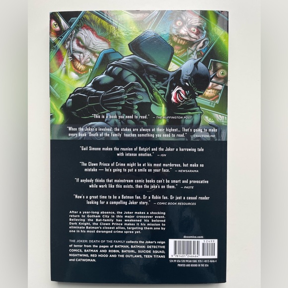 The jocker comic book death of the family the new 52 - Picture 4 of 6